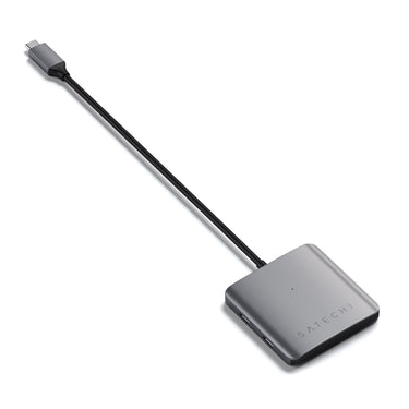 satechi aluminium 4 port usb-c hub (space grey)